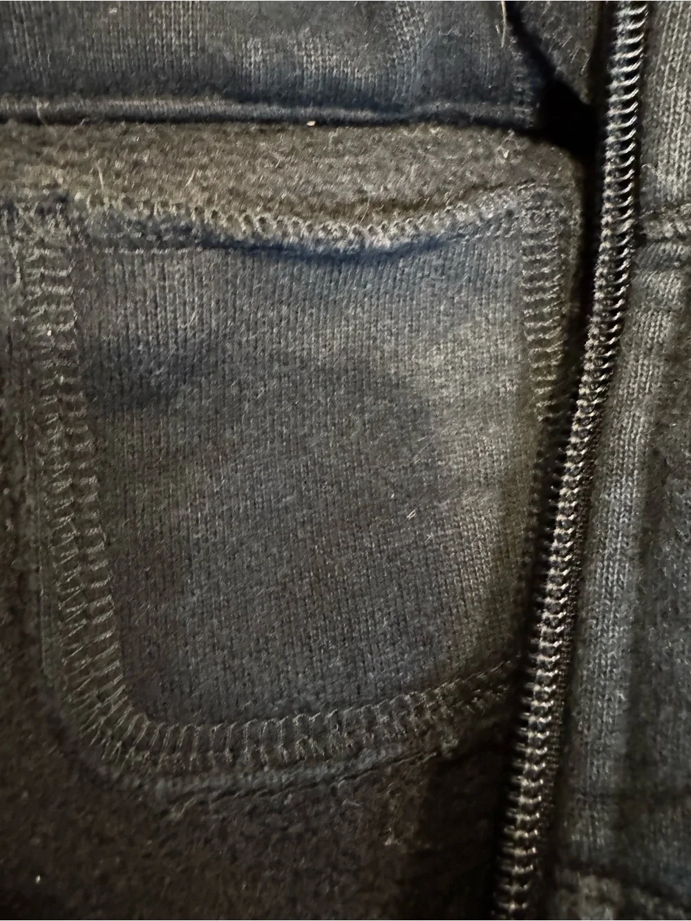 Lululemon Black Scuba Full Zip Hoodie Vintage Fleece Size 6 Y2K